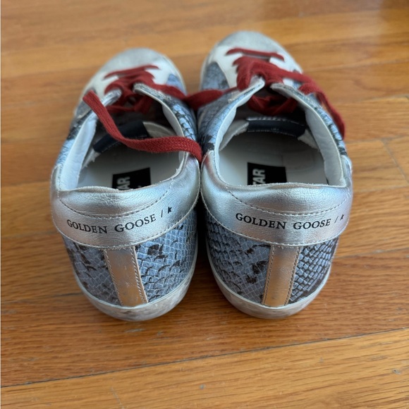 Golden Goose sneakers size 41. Blue snakeskin with red laces. - Picture 2 of 8